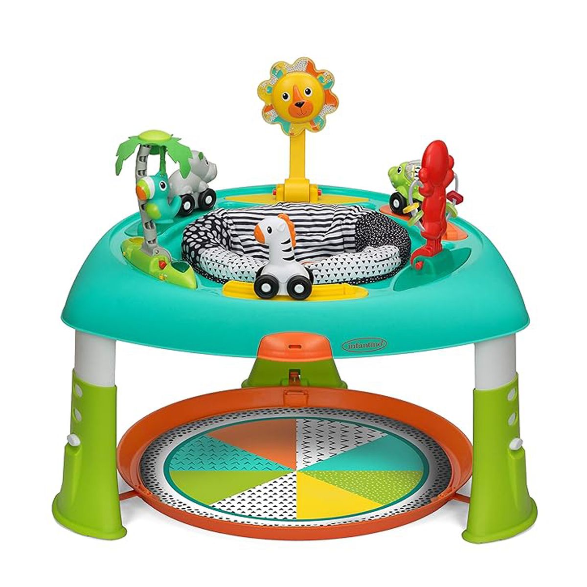 Infantino - 2-In-1 Sit, Spin & Stand Entertainer & Activity - Multicolor