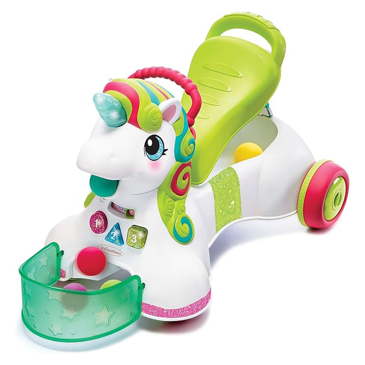 Infantino - 3-In-1 Sit, Walk & Ride - Unicorn
