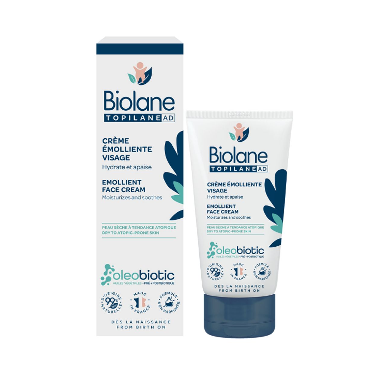 Biolane - Emollient Face Cream - 50 ml