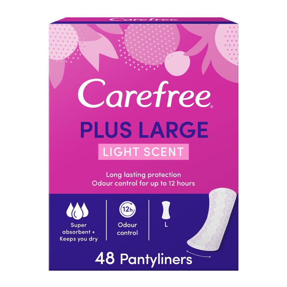 Carefree Panty Liners, Large - Pack of 48