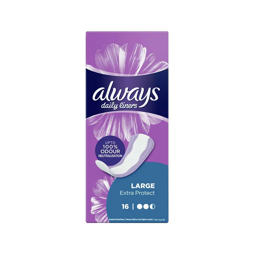 Always - Daily Liners Extra Protect Pantyliners - Large -16 pads