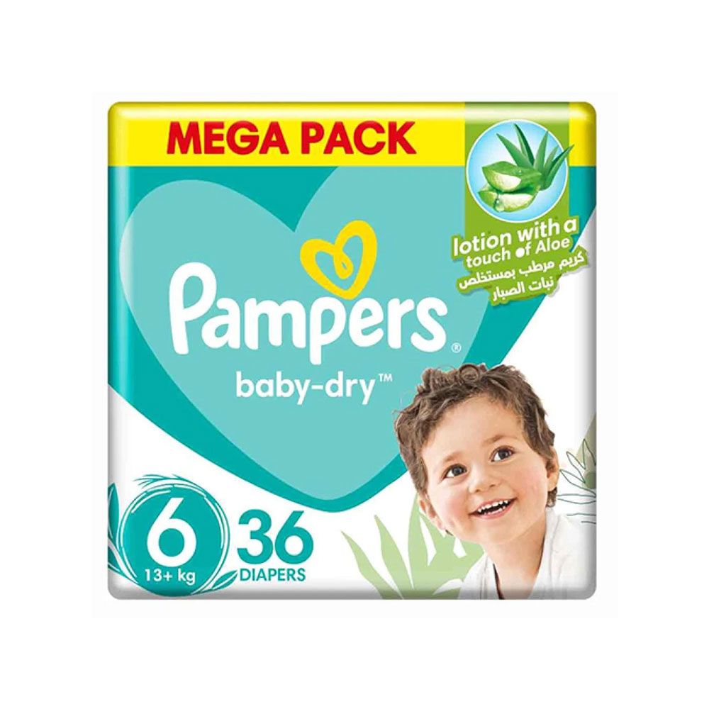 Pampers - Mega Pack Diaber Baby-Dry N6 +13kg - 26Pcs