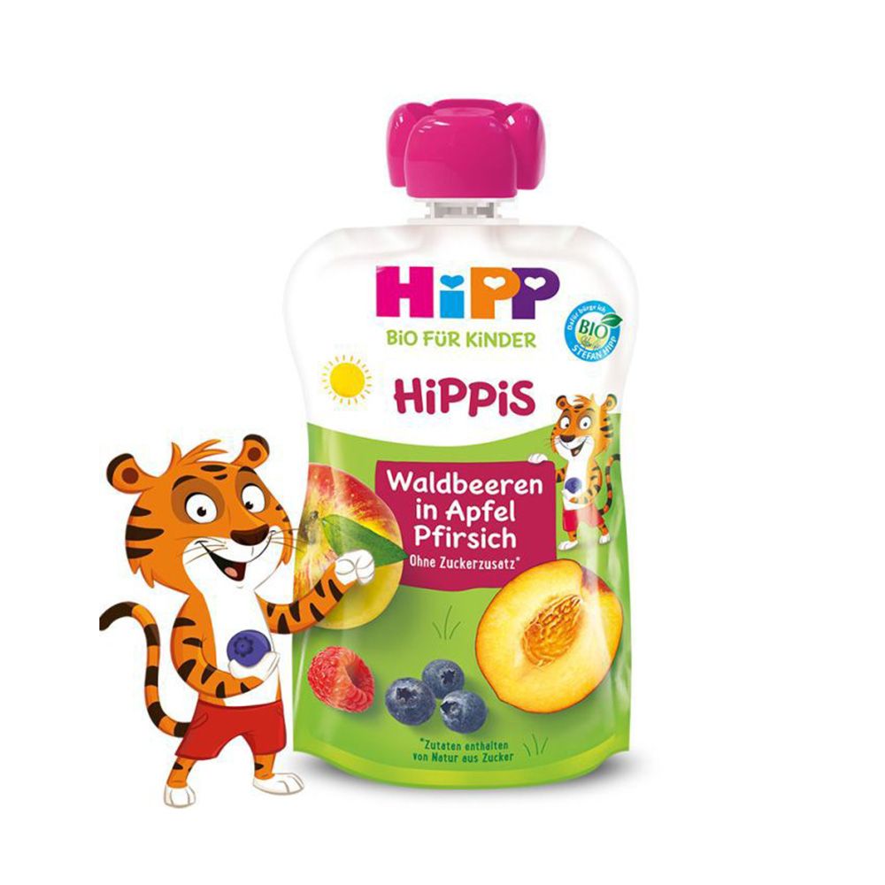 Hipp - Baby Puree 100 G - Apple, Peach & Berry
