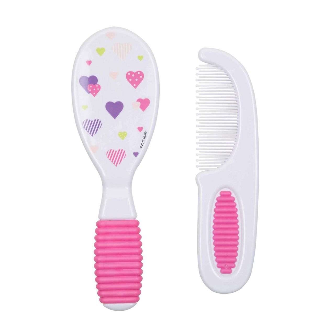 Nuby - Brush and Comb Set Pink - 2 pcs