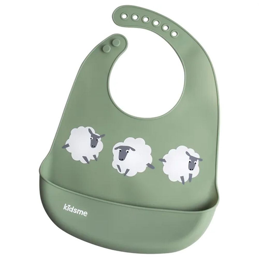 Kidsme - Easy Clean Bib +6 months - Gray