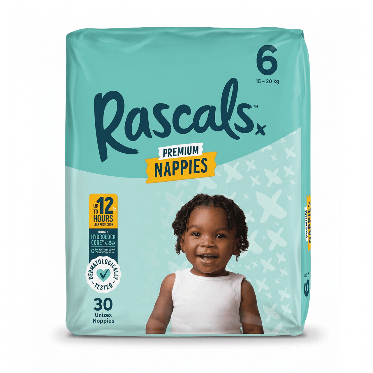 Rascals - Diapers Premium Nappies N6 (15-20kg) - 30pcs