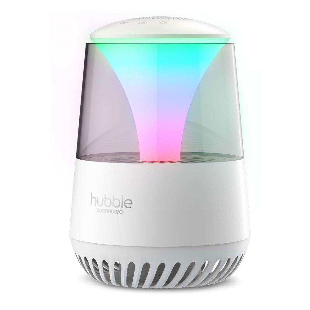 Hubble - Connected Eclipse 3in1 Air Purifier with Bluetooth Speaker and Night Light - White