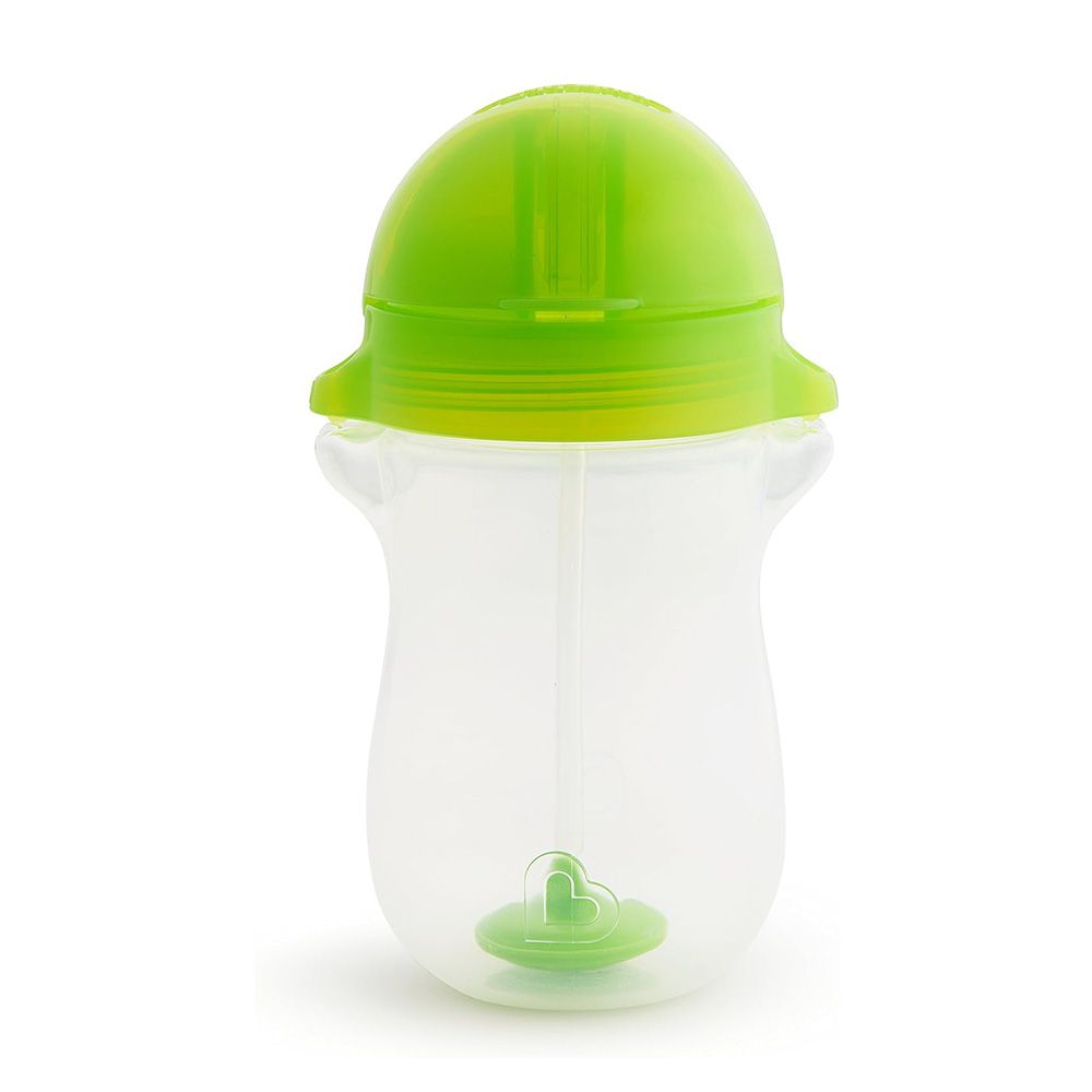 Munchkin - Any Angle™ Click Lock Weighted Straw Trainer Cup 296 ml - 12+ months - Green
