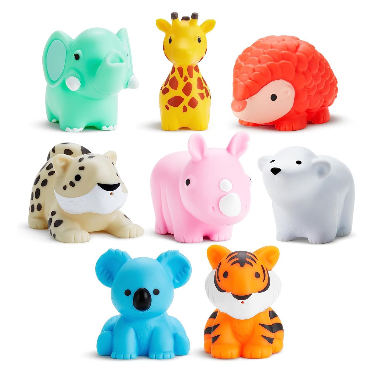 Munchkin - Animal Baby and Toddler Bath Toy Squirts- 8 pcs