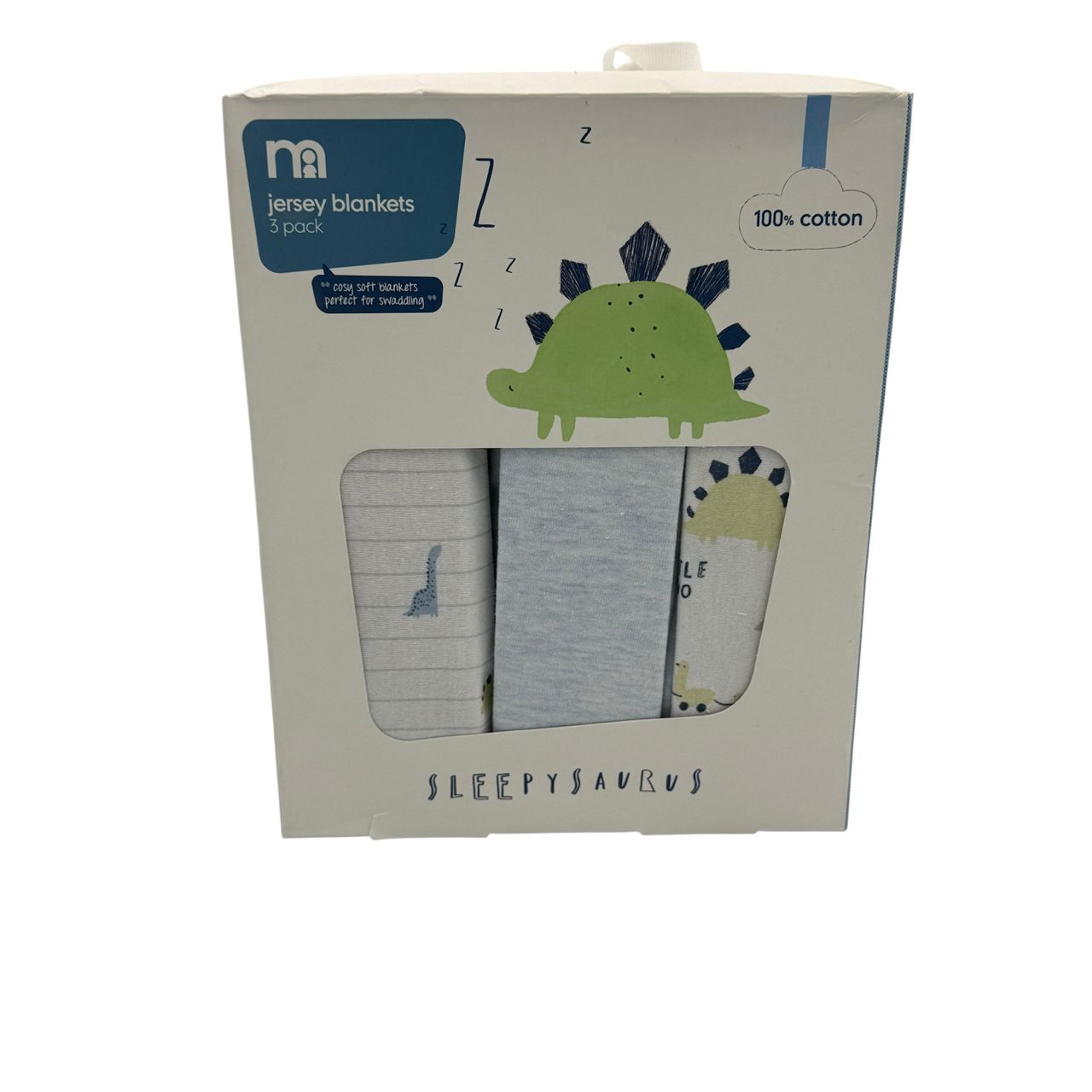 Mothercare - Confetti Party Jersey Blankets - 3 pcs - Light Blue