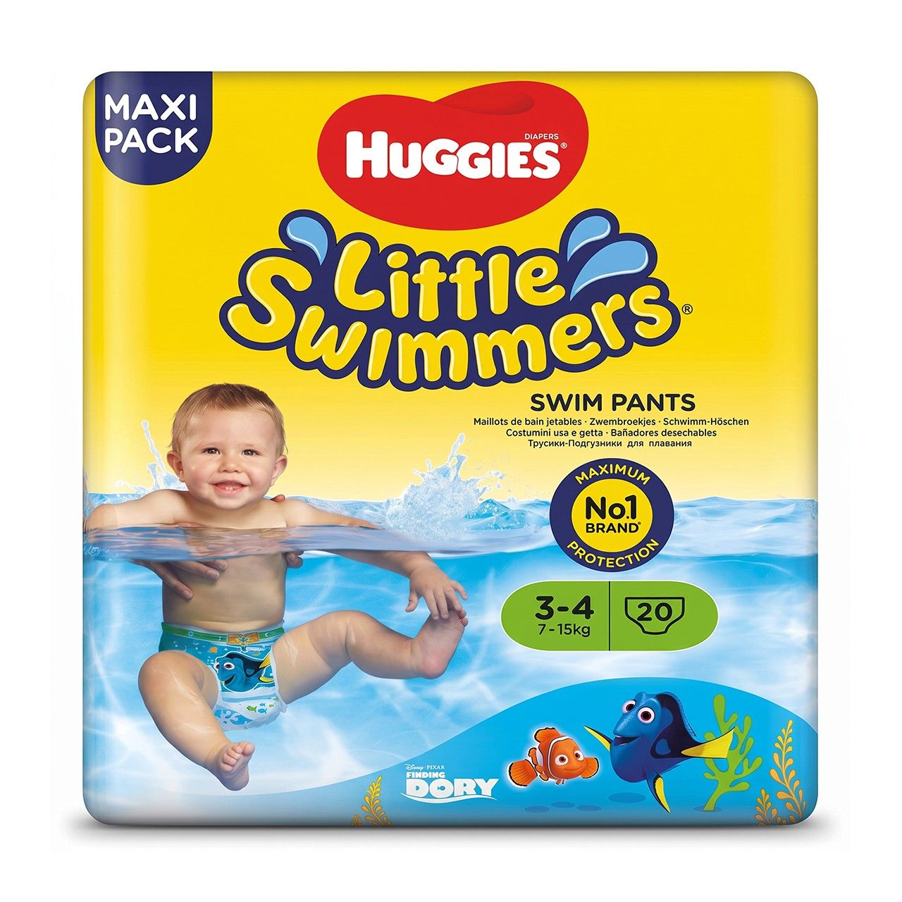 Huggies - Dipers Little Summers Swim Pants - 20 Pcs - 3-4y