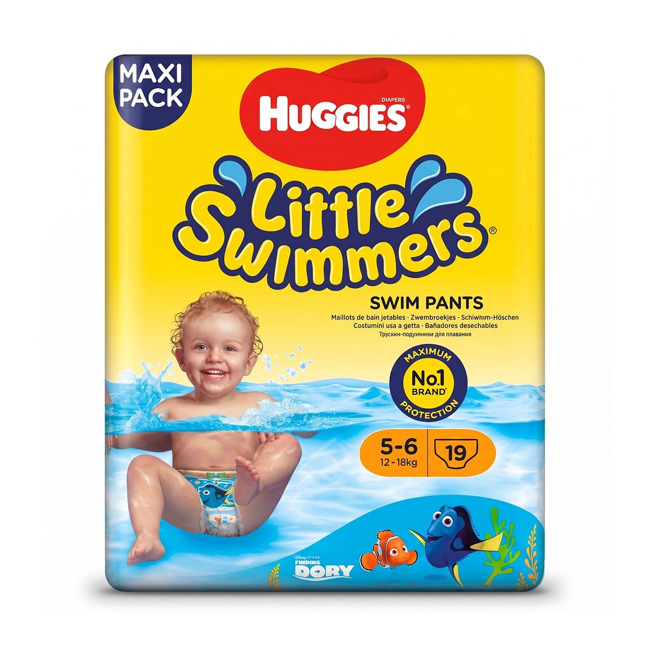 Huggies - Dipers Little Summers Swim Pants - 19 Pcs - 5-6y