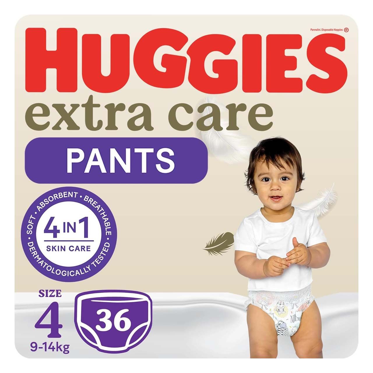 Huggies - Pants Extra Care Diaper Pack - Number 4 - Size 9-14kg - 36 Diapers