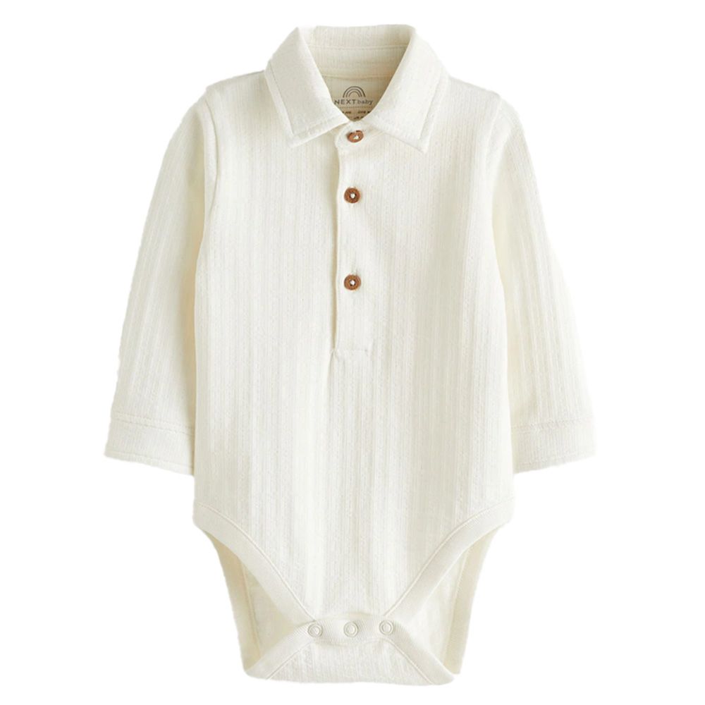 Next - White Shirt Bodysuit - 3-6 months