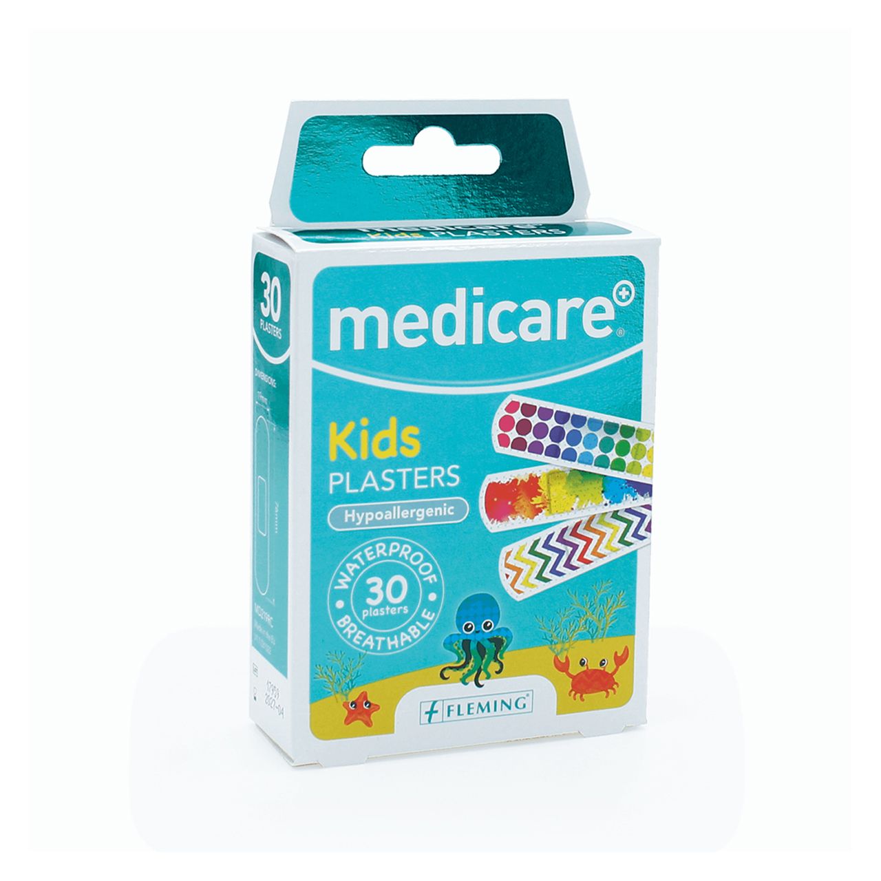 Medicare - Kids Waterproof Plasters 30Pcs - Various shapes
