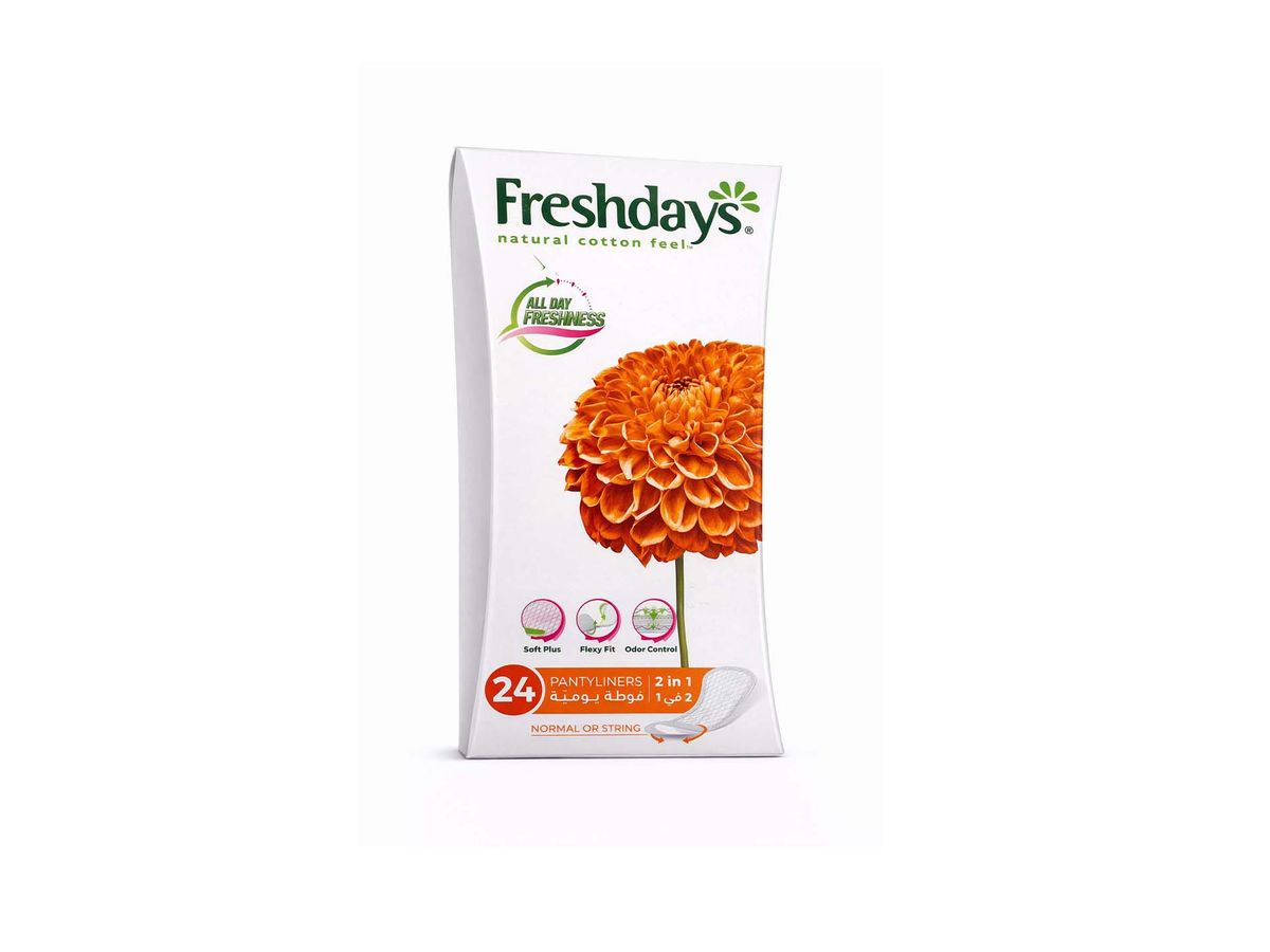 Freshdays - Pantyliners 2 in 1 - 24 Pcs