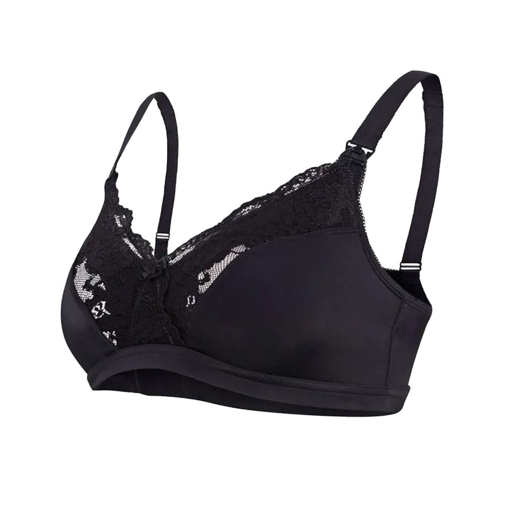 Carriwell - New Mum - Lace Maternity and Nursing Bra - Black - Size IV