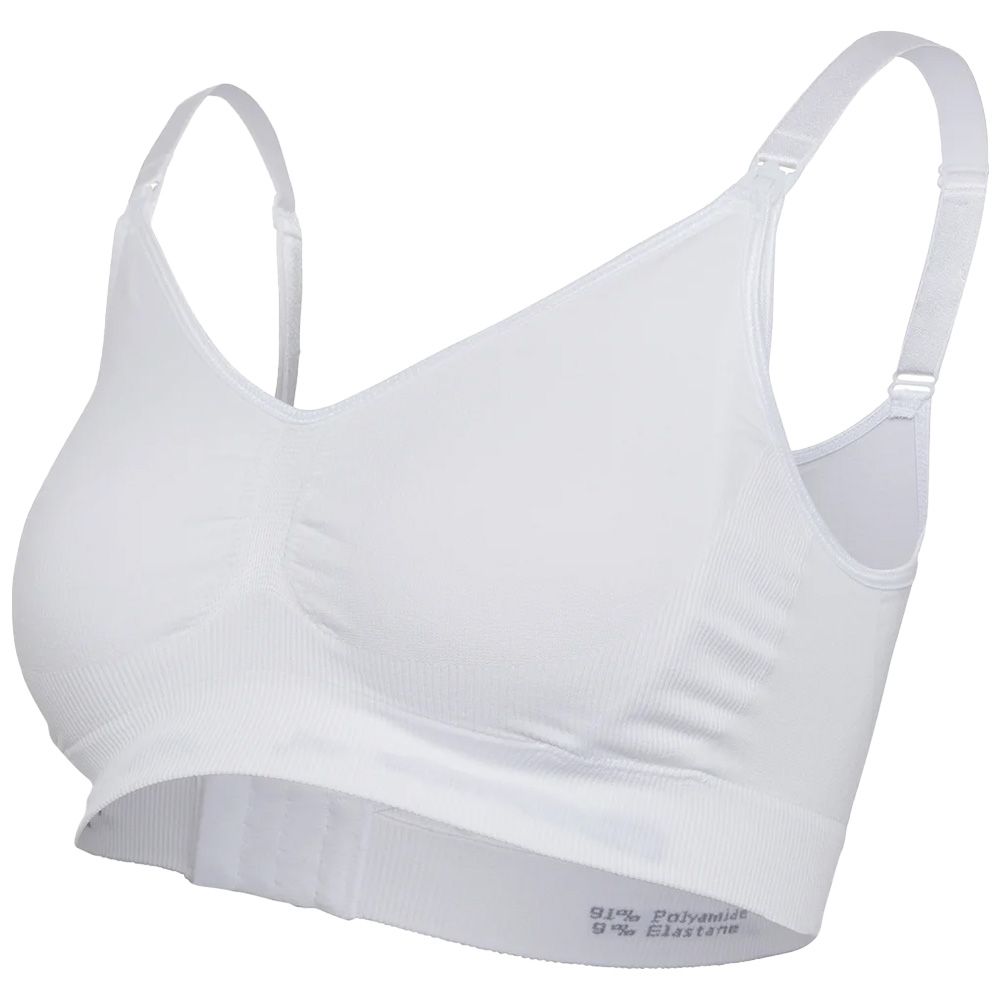 Carriwell - New Mum - Seamless Original Maternity and Nursing Bra - White - Size S