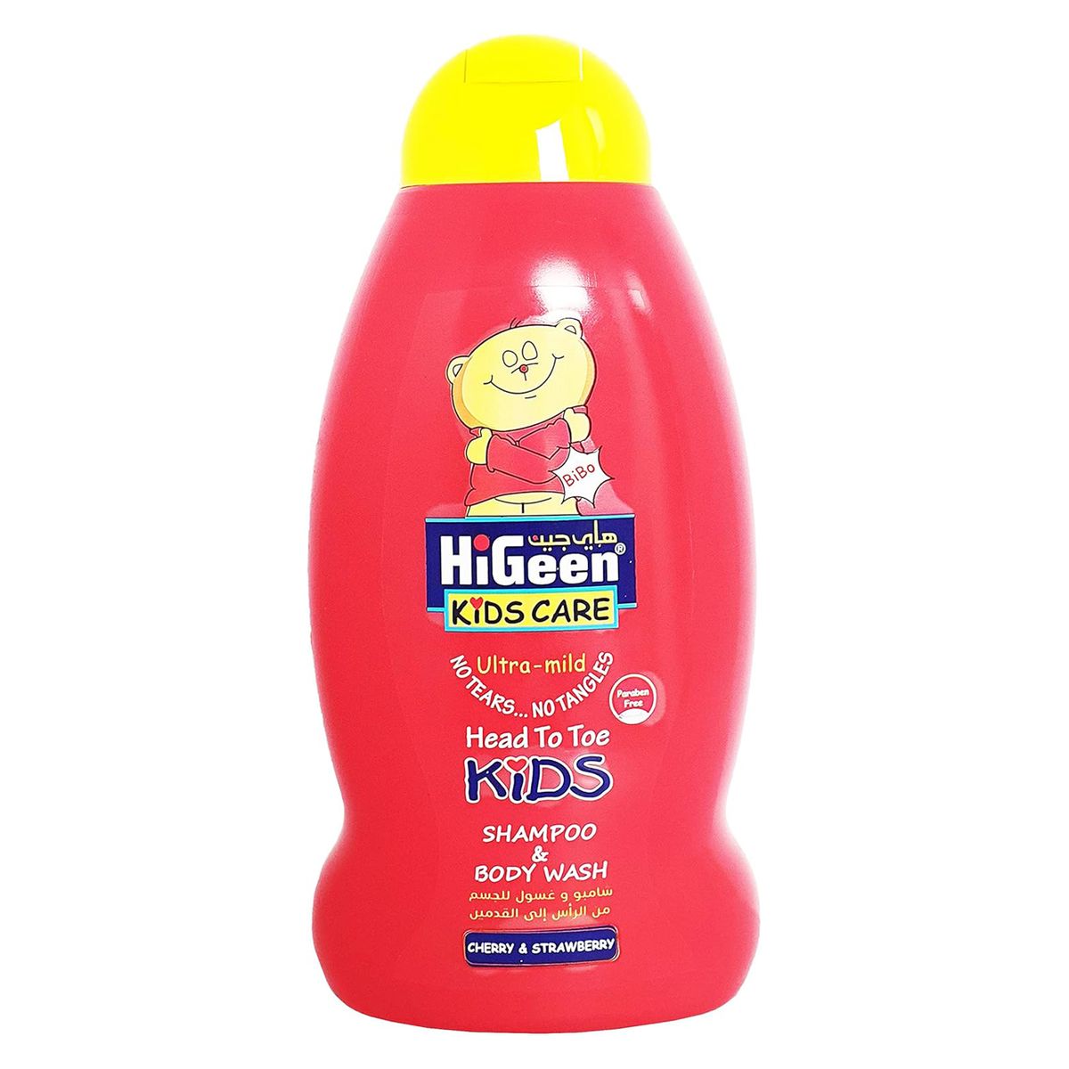 Higeen - Kids Care Shampoo and Body Wash 500 ml - Cherry & Strawberry