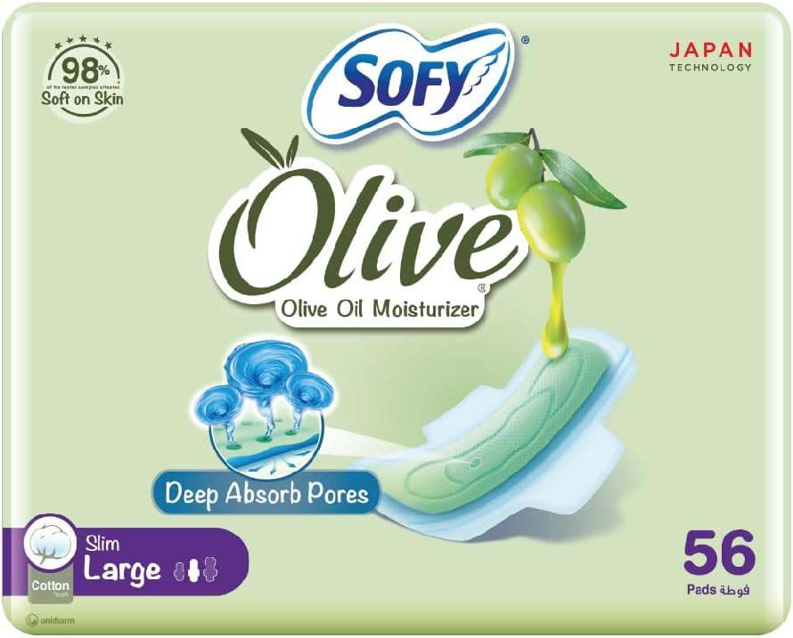 Sofy - Olive Oil Large Wings - 56Pcs