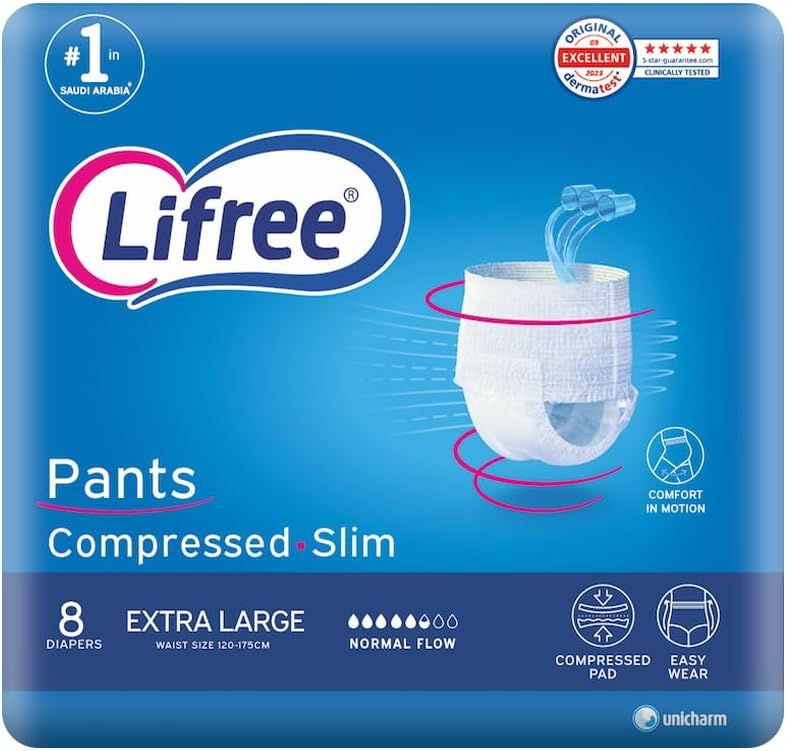 Lifree - Pants Compressed sIim XL - 8Pcs