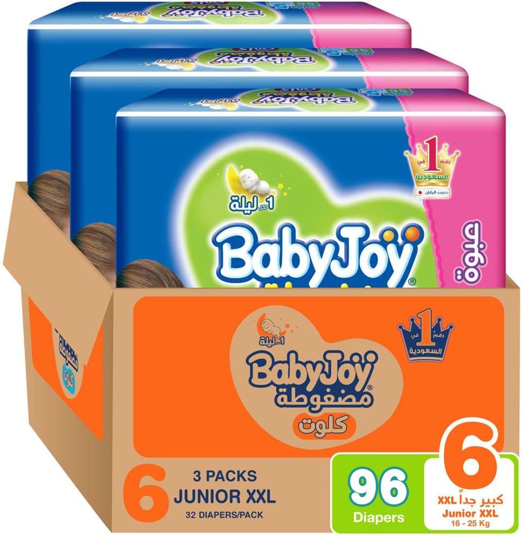 BabyJoy - Number 6 - Diapers Saving Box 16+kg - 96 Diapers