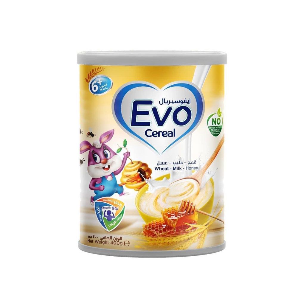 Evo Cereal Wheat-Milk-Honey - 400g - 6+months