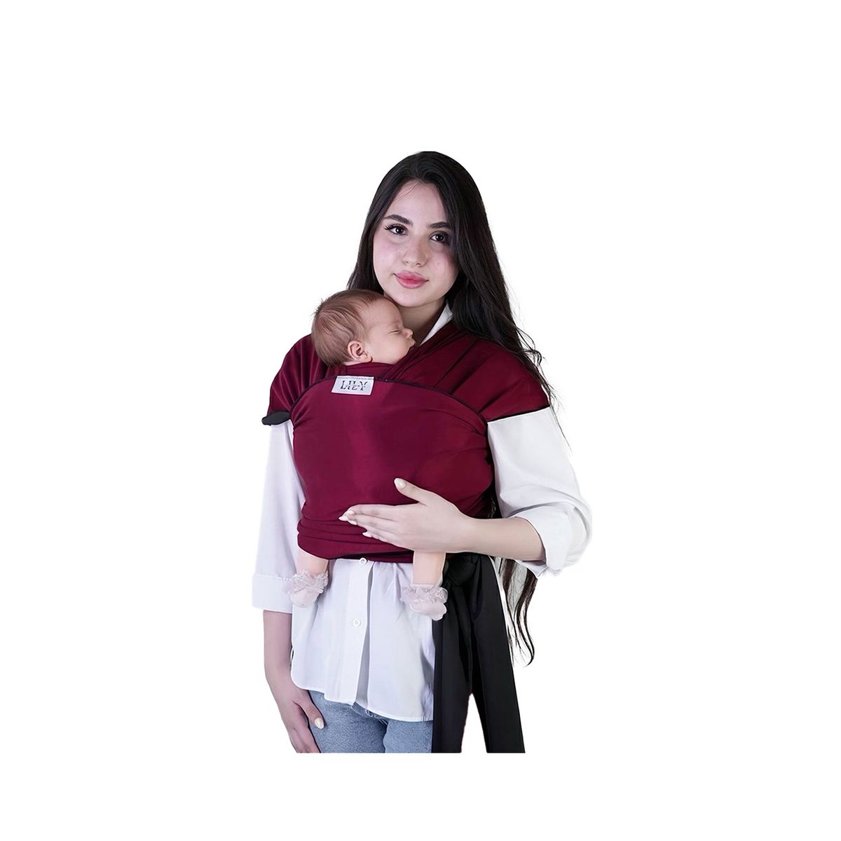 Lily Baby Wrap - carry maroon