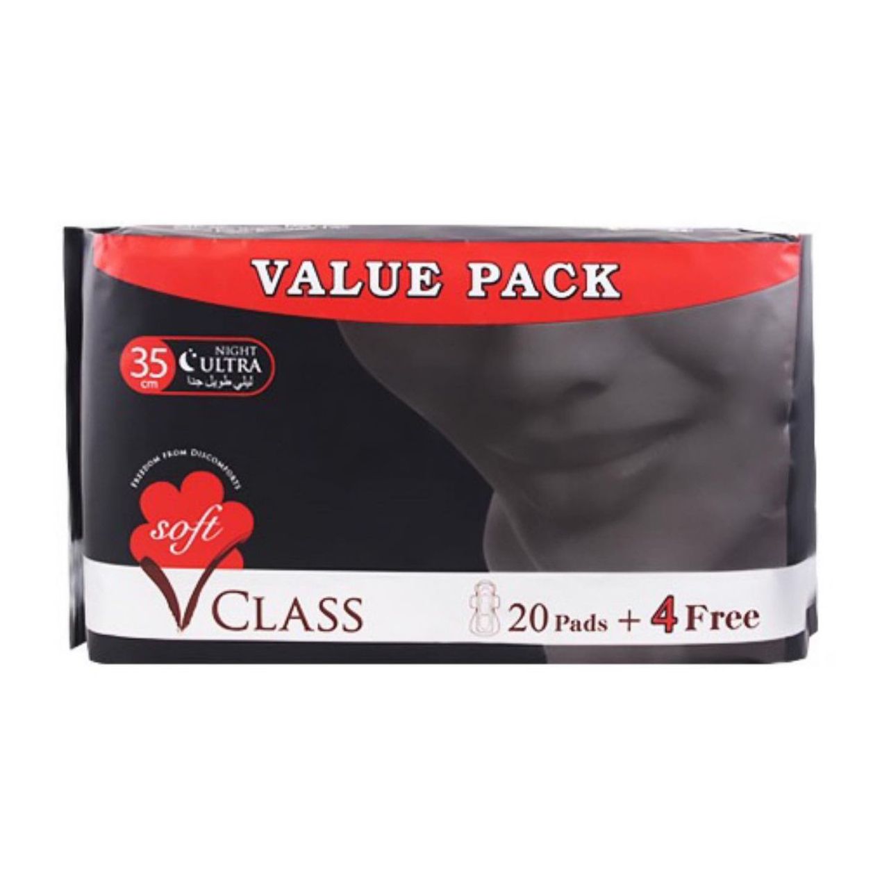 Vclass - Soft Night Ultra - 20+4 Pads - 35CM