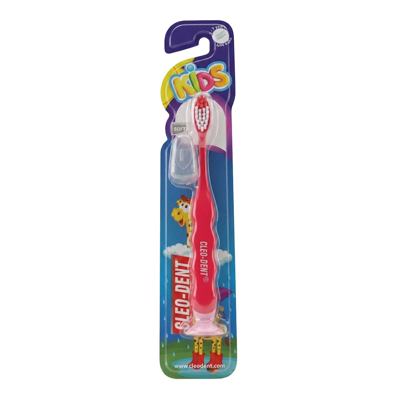 Cleo-Dent - Toothbrush Kids Soft - 2-7y -Pink