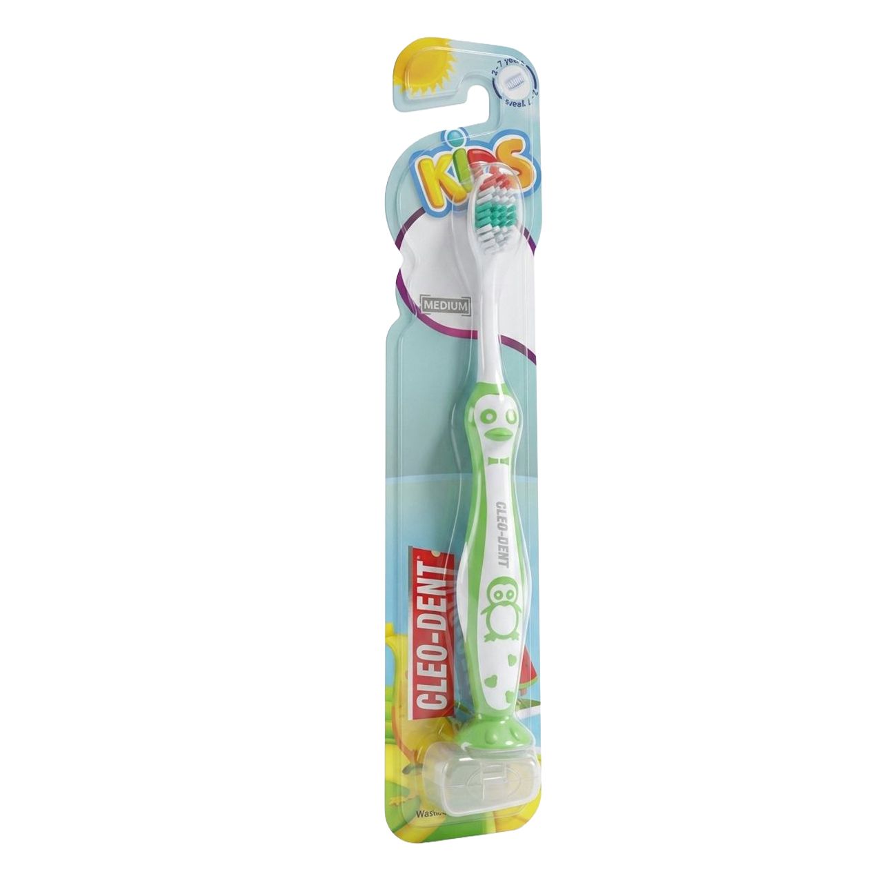 Cleo-Dent - Toothbrush Kids Penguin - 2-7y - Green