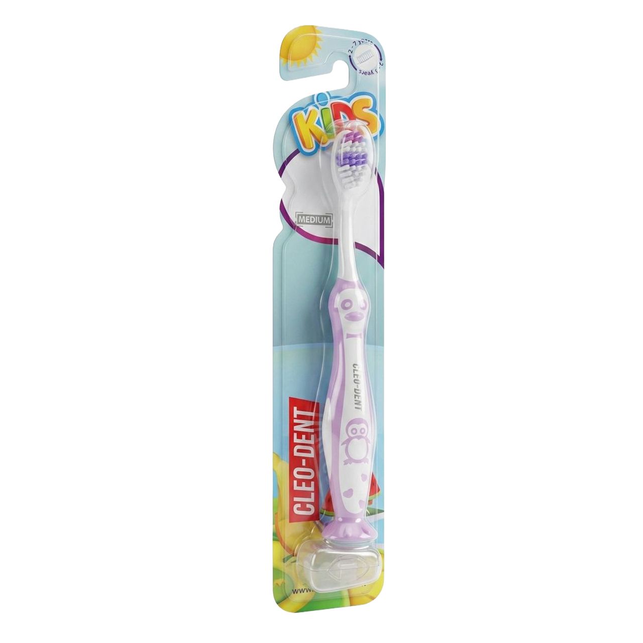 Cleo-Dent - Toothbrush Kids Penguin - 2-7y - Purple