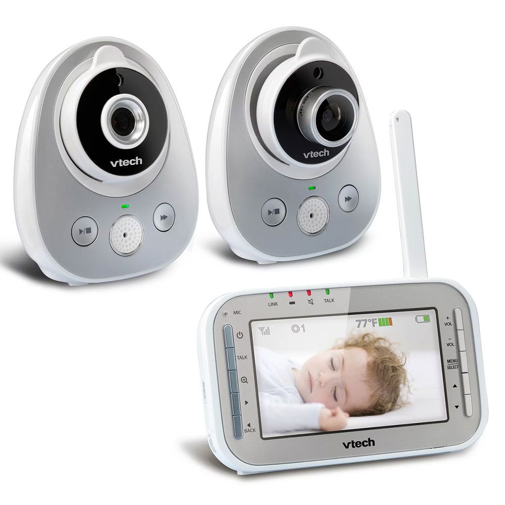 VTech-Video Baby Monitor-Wide-Angle Lens-2 Cameras