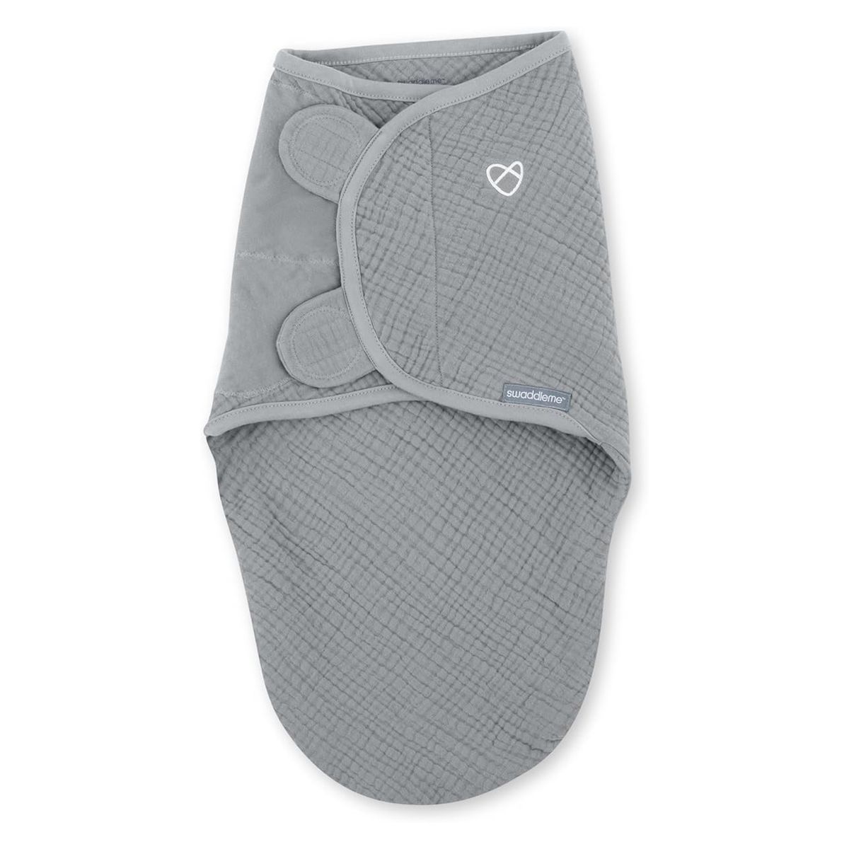 SwaddleMe - Ingenuity Muslin Original Swaddle 0-3m - 1pk - Granite