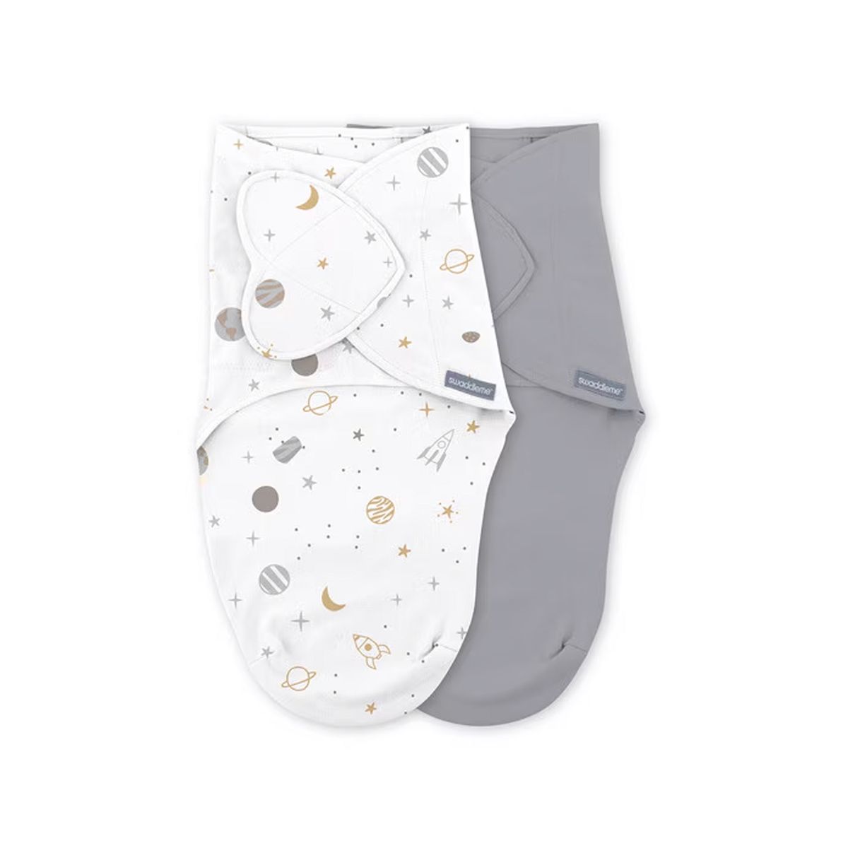 SwaddleMe - Ingenuity Original Heart Swaddle 0-3m - 2pk - Sunset Space