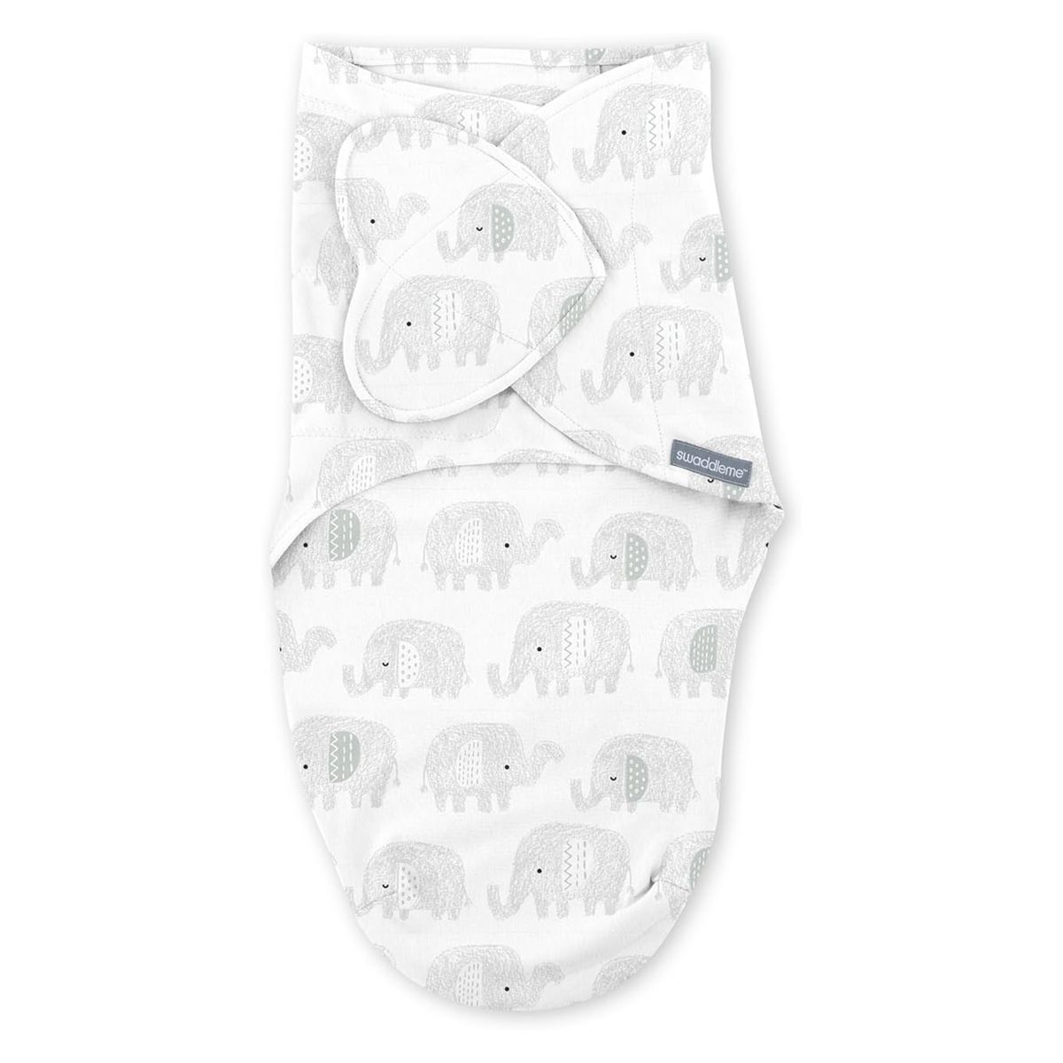 SwaddleMe - Ingenuity Monogram Collection 1pk - 0-3m - 1pk - Scribble Elephant