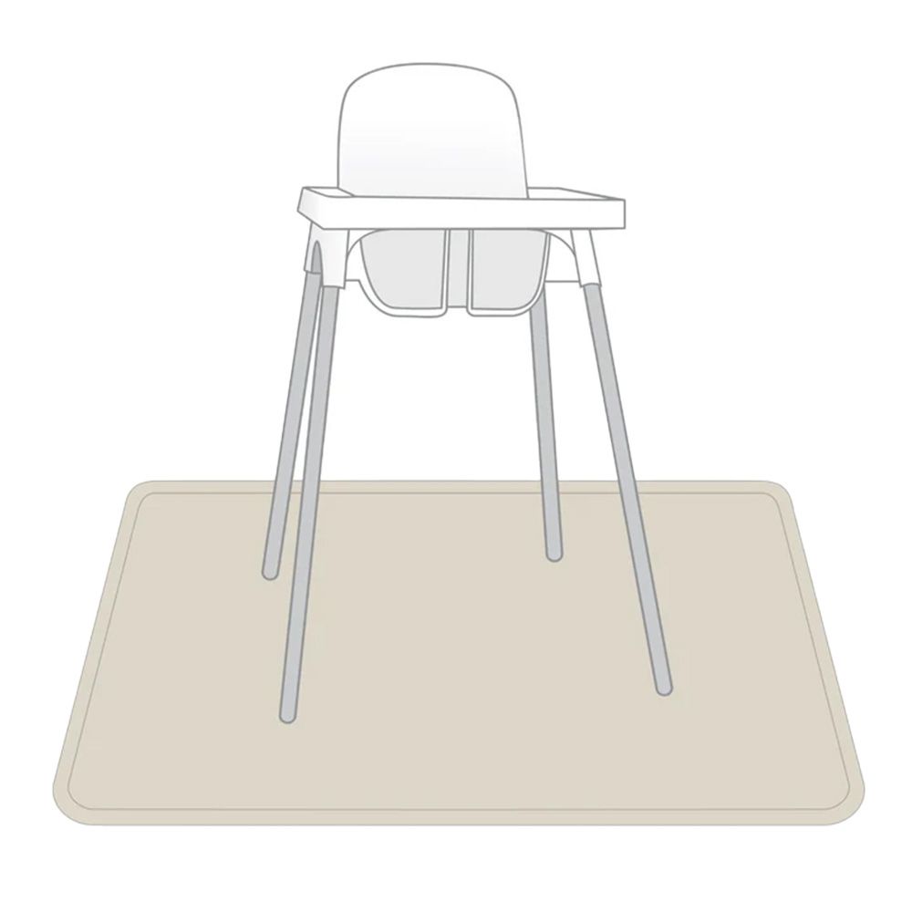 BapronBaby - Splash Mat - Solid Champagne Minimalist - 6+months