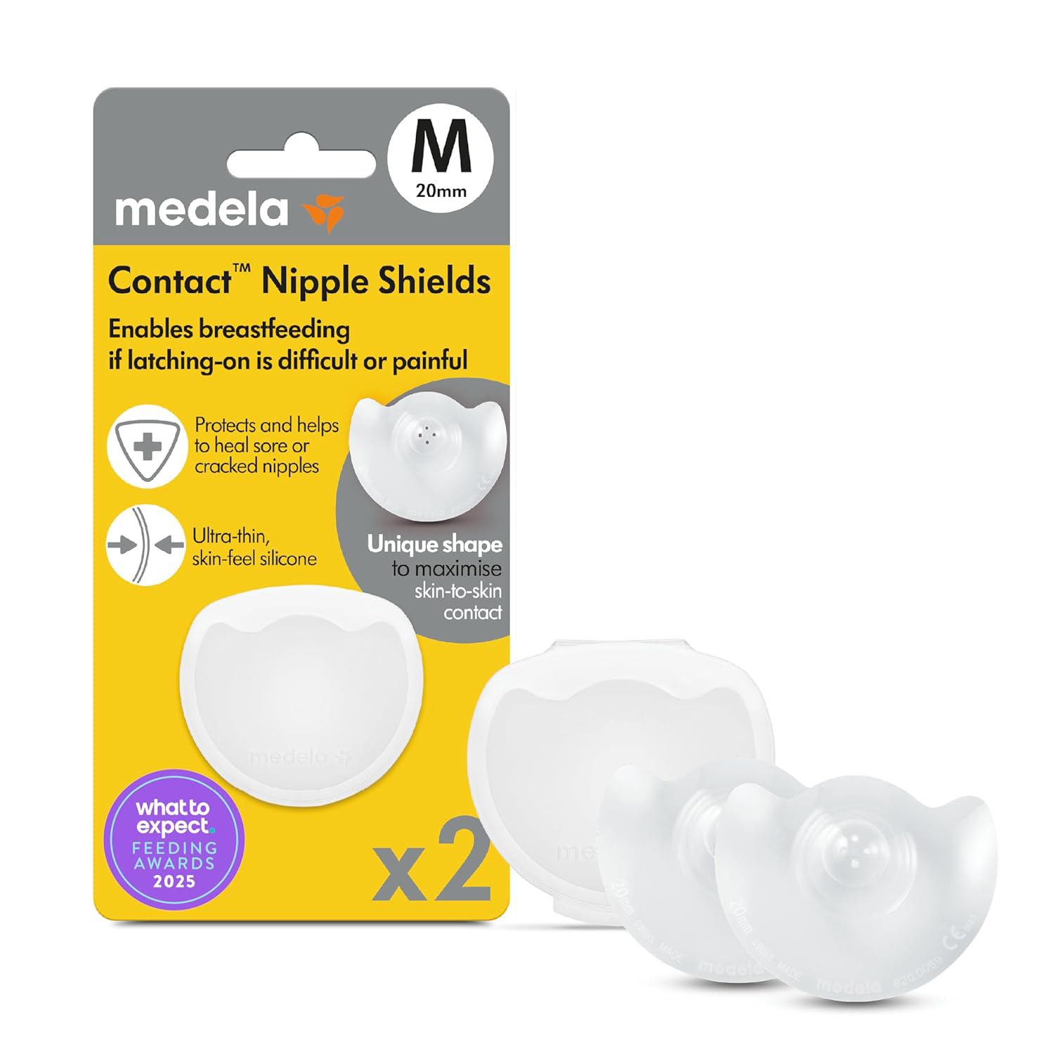 Medela - Contact Nipple Shields 20 mm - medium (2 Pcs)