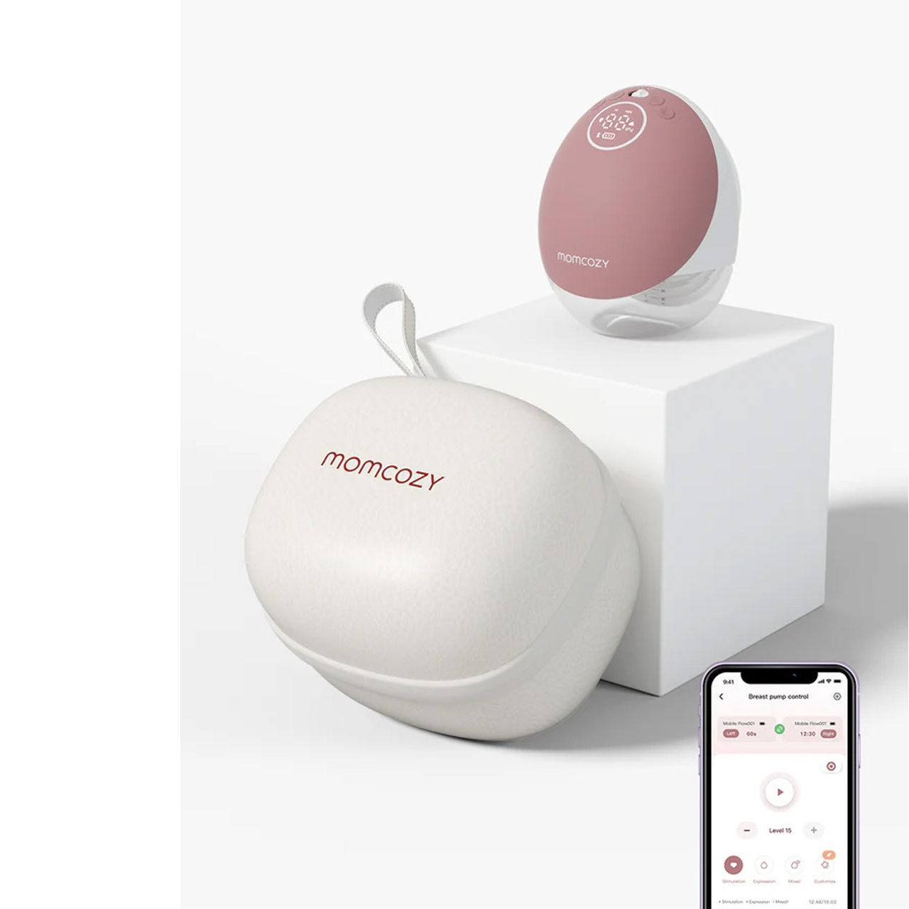 Momcozy - Hands Free Single Breast Pump Mobile Flow M9
