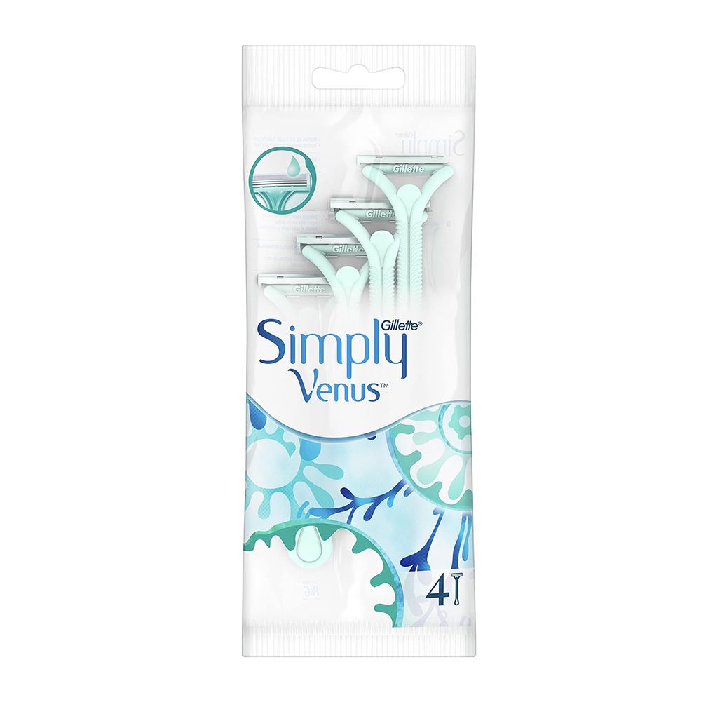 Gillette Venus - Simply Smooth - 4pcs - Blue - 2 Blades