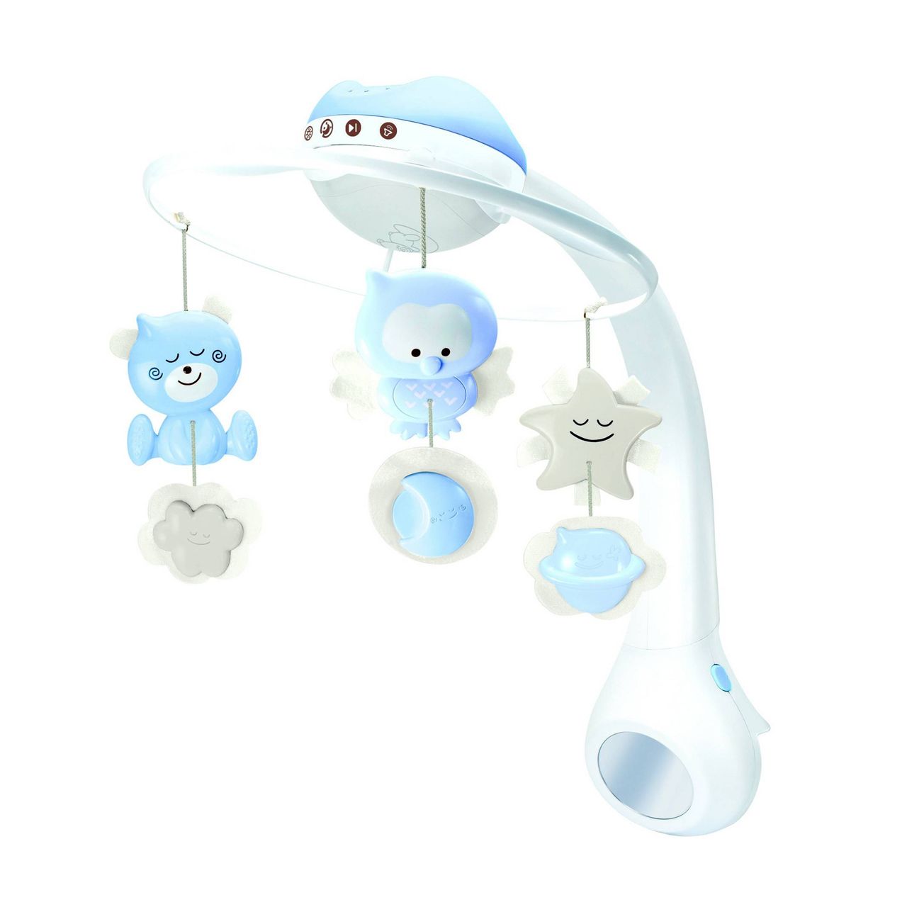 Infantino - 3 In 1 Projector Musical Mobile 0+m - Blue