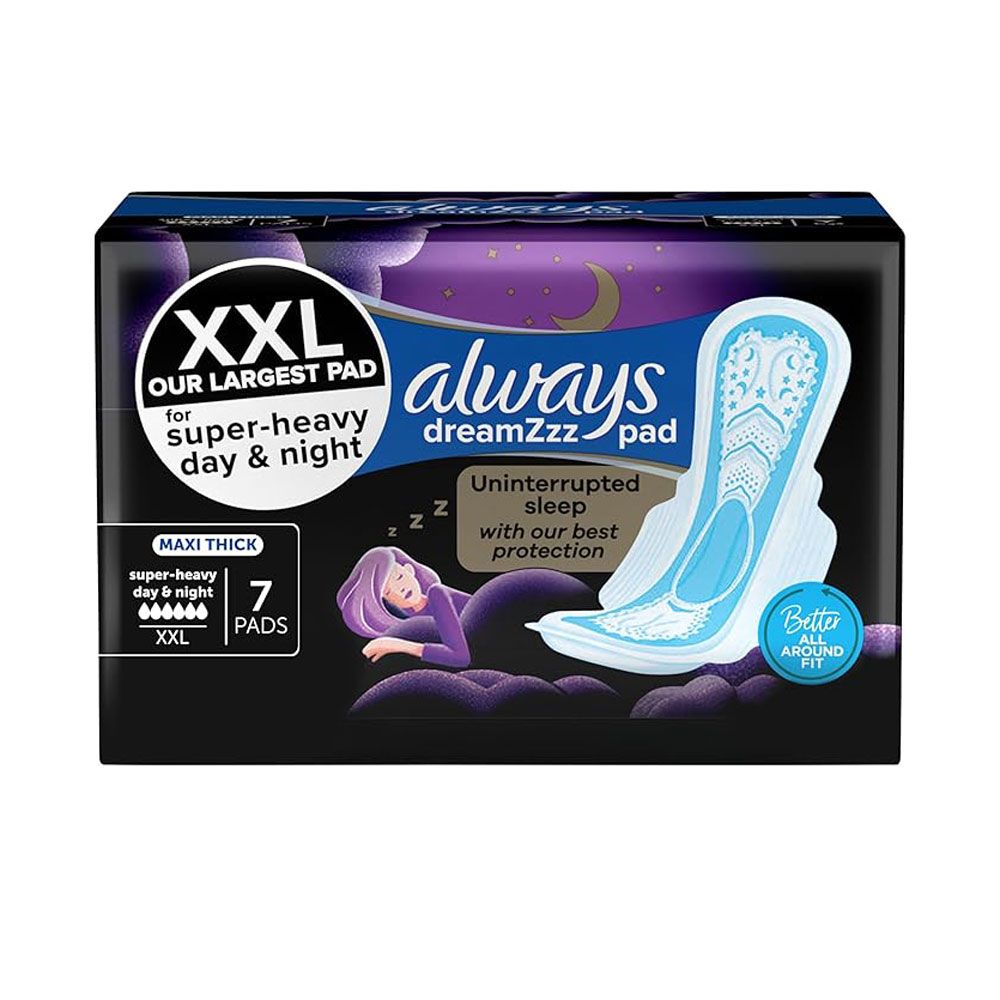 Always - Maxi Thick XXL for Super Heavy Night Pads with Wings - 7 pads