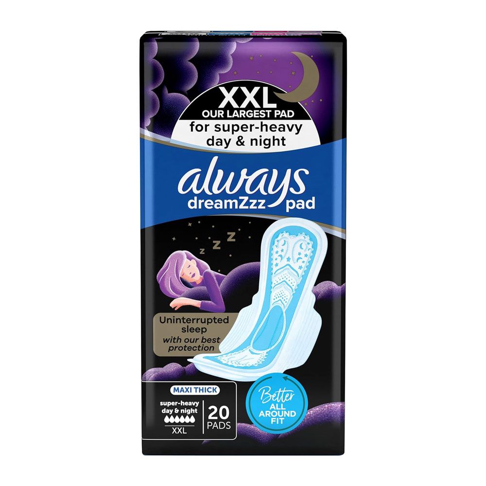 Always - Maxi Thick XXL for Super Heavy Night Pads with Wings - 20 pads