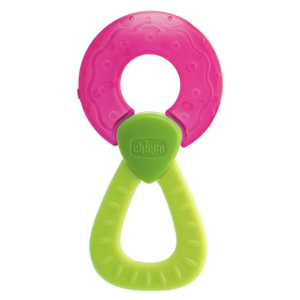 Chicco - Fresh Relax Ring With Handle Teethers - Pink