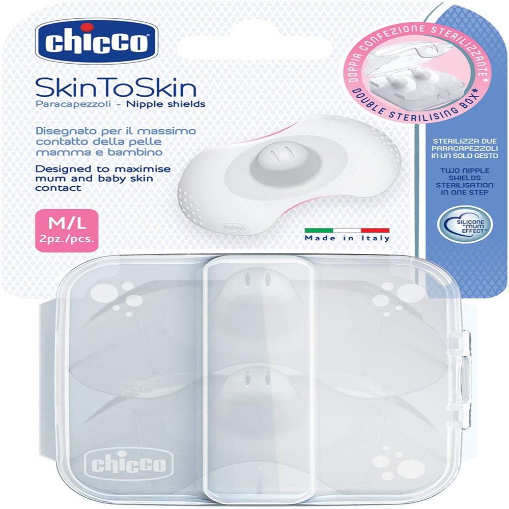 Chicco Skin To Skin Nipple Shields (M/L)