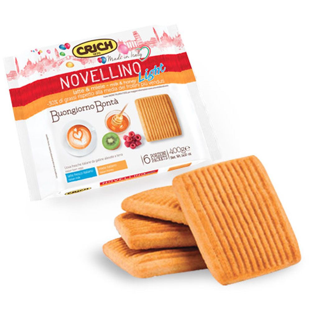 Crich - Novellino biscuits with milk and honey - +4 month