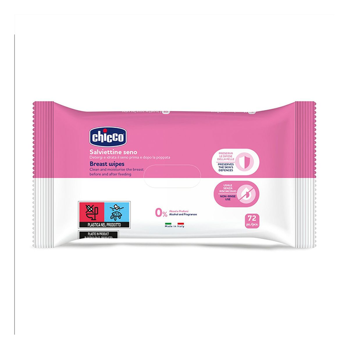 Chicco - Breast Wipes - 72 Pcs
