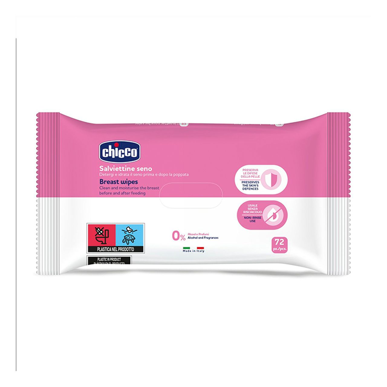 Chicco - Breast Wipes - 72 Pcs