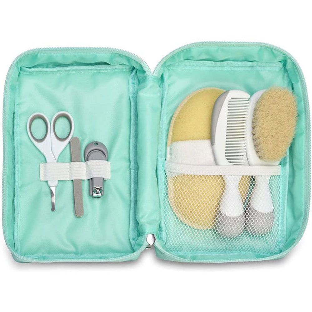 Chicco - Travel Set Baby Beauty Case 6 in 1 Light Blue - 0+ Months