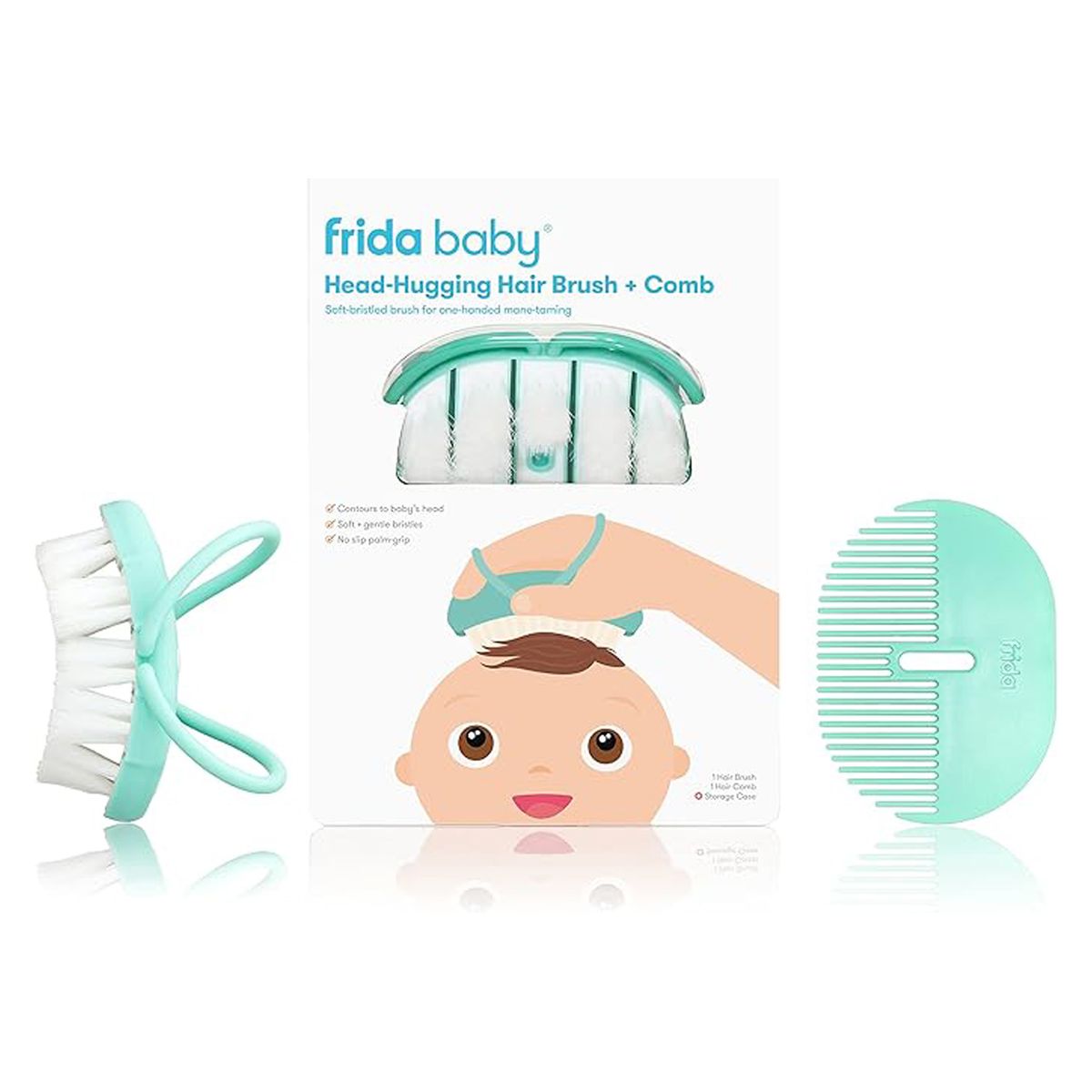 FridaBaby - Baby Head-Hugging Hairbrush And Styling Comb Set